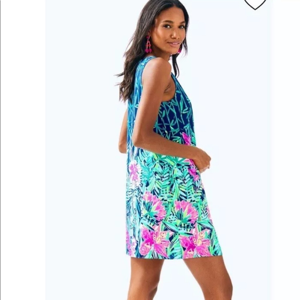Lilly Pulitzer Jackie Silk Slathouse Soirée Shift - Picture 2 of 3